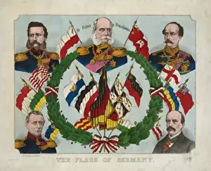 German Flags Drucke: The flags of Germany