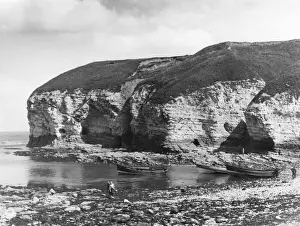 Chalk Cliff Landscape Drucke: Flamborough Head