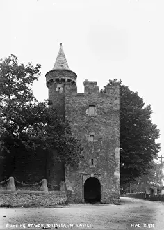 Early 1900s Architecture Photos Drucke: Flanking Tower, Killyleagh Castle