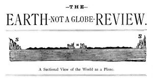 Drucke von Ein typisches Beispiel für die Zeitschrift der Flatscheerearth-Gesellschafts Journal, Die Erde ist nicht eine Kugel Revue Flache Erde Drucke: Flatscheibenmagazin