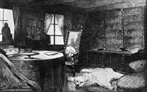 Gustave Flaubert Biography Drucke: Flauberts Study