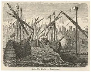 Copenhagen Harbor Drucke: Fleet at Copenhagen