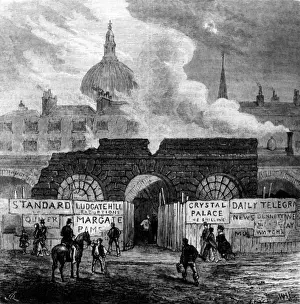 Demolished London Landmarks Drucke: Fleet Prison Ruins
