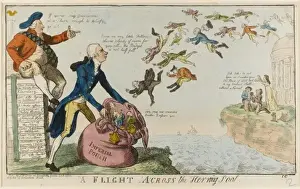 Irish History Prints Online Drucke: A Flight across the Herring Pool