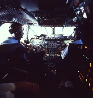 British Airways Concorde Drucke: Flightdeck of Concorde