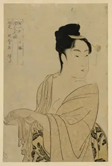 Japanese Erotic Art Drucke: Flirtatious lover