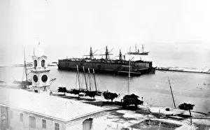 Schwimmende Anlegestelle, Bermuda und Mt.Eclipse 1873