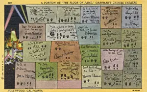 Boden der Berühmtheit am Graumans chinesischen Theater in Hollywood