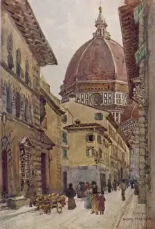 Piazza Del Duomo Architecture Drucke: Florence / Via Dei Servi