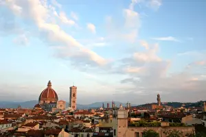 Historical Landmarks In Italy Drucke: Florence Skyline