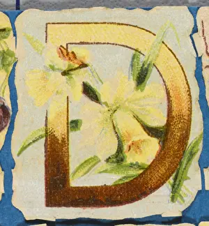 Antique Flower Art Drucke: FLOWER D