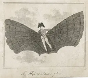 Historical Fantasy Art Drucke: The Flying Man