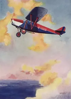 Vintage Aeroplane Photography Drucke: The Flying Prince by Johns