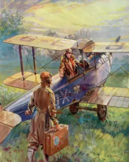 Vintage Flying Machines Drucke: Flying for the Summer Week-end by C. E. Turner