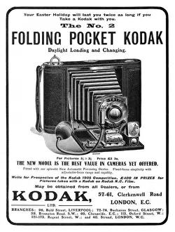 Vintage Photography Equipment Drucke: Folding Pocket Kodak