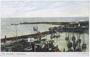 Folkestone Harbour Drucke: Folkestone / Harbour 1904