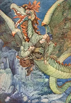 Dragon Mythology Drucke: Folklore / Gryphon 1887
