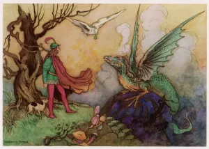 Folklore Und Mythos Drucke: Aventant und Drache
