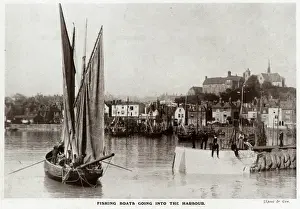 Folkestone Harbour Drucke: Folkstone harbour in 1909