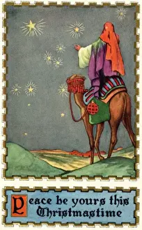 Christmas Art Drucke: Following the star to Bethlehem