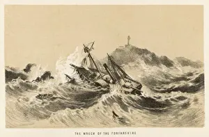 Farne Islands Northumberland Drucke: Forfarshire Shipwreck 2