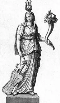 Ancient Roman Goddesses Drucke: Fortuna (Anon)