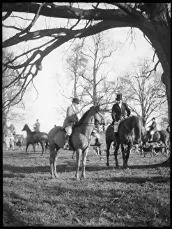 Fox Hunting In England Drucke: Fox Meet 1930S