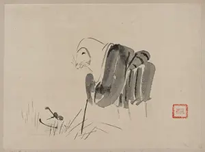 Antique Japanese Prints Online Drucke: Fox nun