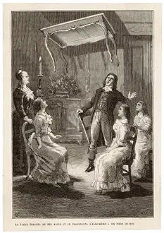 Vögel der Schwester und Tisch