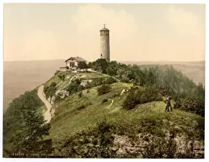 Nostalgic German Landscapes Drucke: Foxtower, Jena, Thuringia, Germany