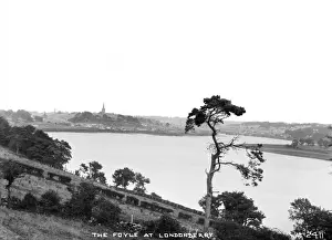 County Londonderry Landscape Drucke: The Foyle at Londonderry