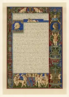 European Manuscript Art Drucke: Francesco Sforza Ms
