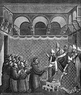 Historical Figures Italy Drucke: Francis of Assisi & Pope
