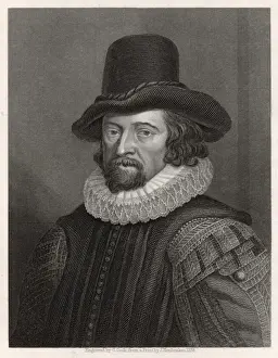 English Statesman Art Drucke: Francis Bacon / Cook