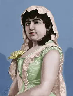 Franziska Kopka, Kupferstich, farbig