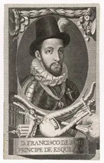 Spanish Nobleman Drucke: Francisco Borgia (Later)