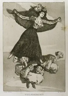Drucke von Franz von Kuba (1746-1828). Kapricienkapitel Nr 61.Sie sind geflogen.Jahrhundert: 18 Jahrhundert.Museo del Prado.Madrid.Ispanien Francisco Goya Drucke: Franz von Bayros, Kapriolen, Denkmal 61. Sie haben das