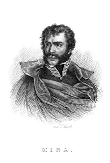 Spanish History Figures Drucke: Francisco Mina - 2
