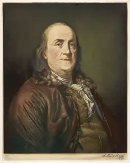 Drucke von Benjamin Franklin Amerikanischer Staatsmann, Wissenschaftler und Philosoph Benjamin Franklin Drucke: Franklin / Hogg