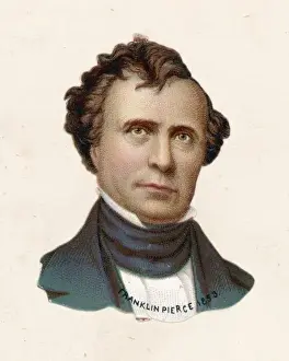 19th Century Leaders Drucke: Franklin Pierce / Scrap