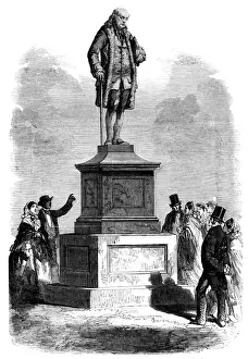American Statesman Image Drucke: Franklin / Statue / Iln