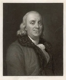 Drucke von Benjamin Franklin der amerikanische Staatsmann, Wissenschaftler und Philosoph Benjamin Franklin Drucke: Thomson/Franklin
