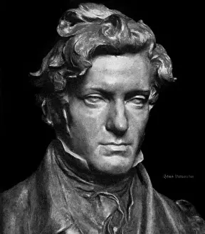 Historical Figures In Germany Drucke: Franz Grillparzer Bust