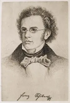 Austrian Musician Drucke: Franz Schubert / Anon
