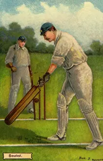Historical Cricket Images Drucke: Fred Howard. Cricket 3