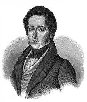 Frederic Chopin Portrait Drucke: Frederic Chopin / Anon