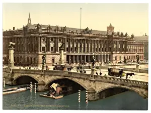 Berlin Bridge Drucke: Fredericks Bridge and the Bourse, Berlin, Germany