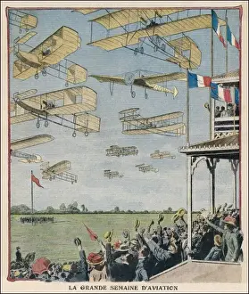 Französischer Luftfahrt-Show 1910
