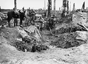 WWI Western Front Drucke: French cavalrymen 1918