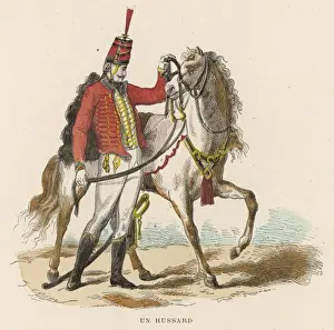 Napoleonic Wars Soldier Drucke: French Hussar